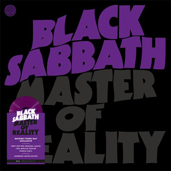 Black Sabbath - Master Of Reality (Purple LP + poster) RSD2021 *SEALED IN CARDBOARD PACKAGING RECEIVED FROM DISTRIBUTOR*