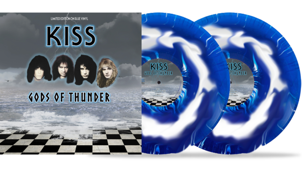 Kiss - Gods Of Thunder: The Legendary Broadcast Sao Paolo 27th August 1994 (Limited Edition 2 x 10" Gatefold Blue & White Vinyl)