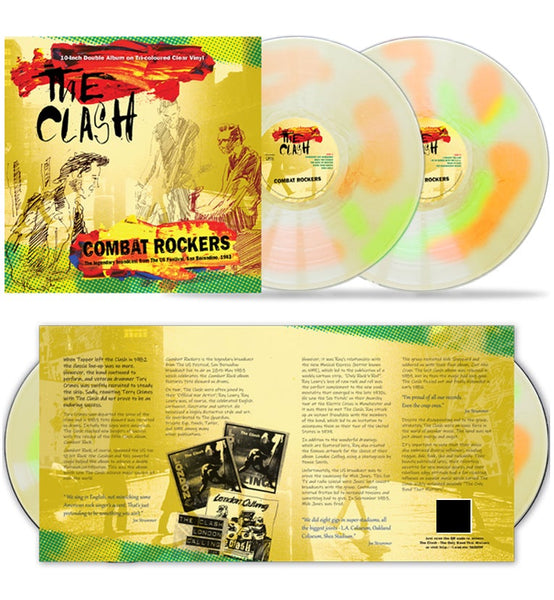 The Clash - Combat Rockers: The Legendary Broadcast From The US Festival, San Bernadino 1983 (2 x 10" Tri Coloured Vinyl)