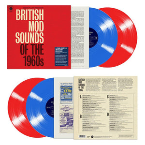 Various Artists - Eddie Piller Presents: British Mod Sounds Of The 1960s (2LP Red & Blue Vinyl)