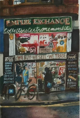 Lee Crocker - 'Empire Exchange' Limited Edition Signed High Quality Print - (Approx A2 size)