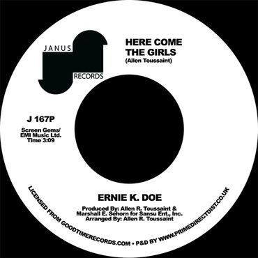 Ernie K. Doe - Here Come The Girls / Back Street Lover (7") RSD2021