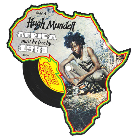 Hugh Mundell & Augustus Pablo  - Africa Must Be Free By 1983 (Africa Shaped Picture Disc 12") Unofficial RSD23