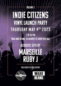 Tickets: Record Citizens Vinyl Launch Party - Thursday 4th May @ 7pm