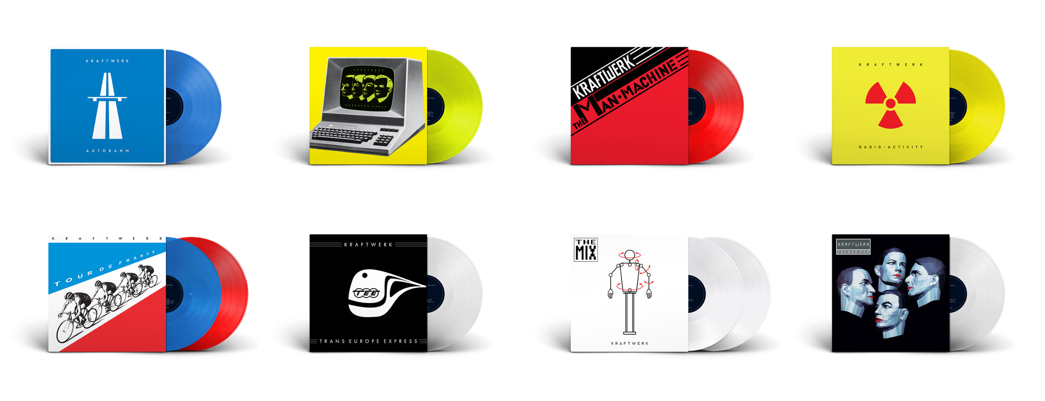 Kraftwerk - The Studio Albums: Limited Edition Colour Vinyl Bundle