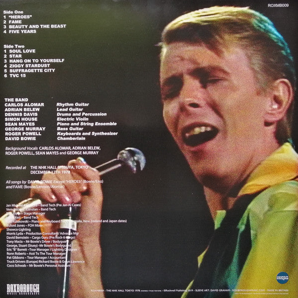David Bowie - The NHK Hall Tokyo 1978 (Limited Edition Blue Vinyl)