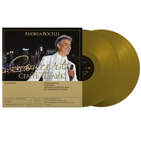 Andrea Bocelli - Concerto: One Night (2LP Gold Vinyl Gatefold Sleeve)