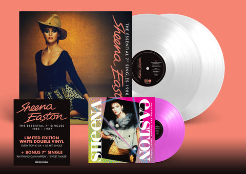 Sheena Easton - The Essential 7” singles (White / Pink Glow 2LP + 7") RSD23 **Damage along the top**