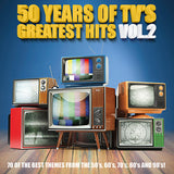 Various Artists - 50 Years of TV's Greatest Hits Vol. 2 (OST) (Grey, Translucent & Yellow Splatter 2LP) RSD23