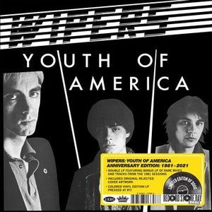 Wipers - Youth Of America (Anniversary Edition: 1981-2021) (Gatefold Clear with Black Swirl 2LP) RSD2021