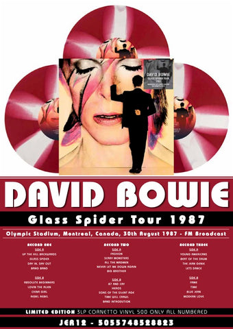 David Bowie - Glass Spider Tour 1987 (3LP Red & White Cornetto Swirl Vinyl)
