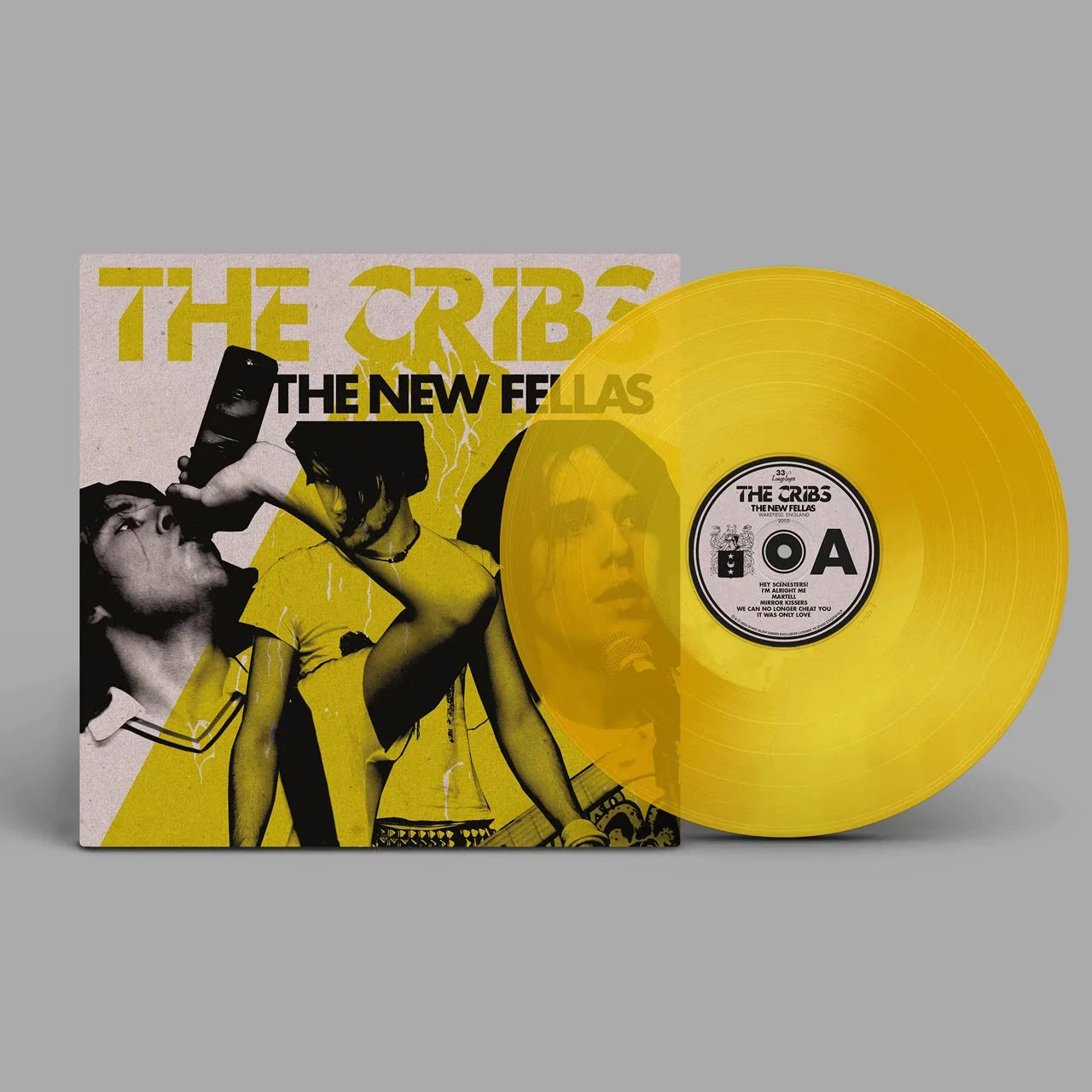 The Cribs - The New Fellas (Transparent Yellow Vinyl) (2022 Repress) SIGNED